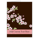 Personalized Pink/Brown Dogwood Blossom cards
