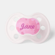 Personalized Pink Camouflage Pacifier