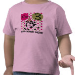 Personalized Pink Cow 3rd Birthday Tshirt