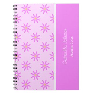 Personalized: Pink Daisy Notebook