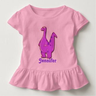 Personalized Pink Dinosaur T-shirts