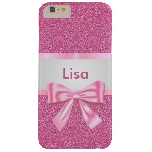 personalized pink glitter pink bow iphone 6 zazzle personalized pink glitter pink bow iphone 6 zazzle