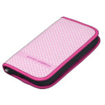 Personalized Pink Polka Dot Girly Smartphone Folio Organizers