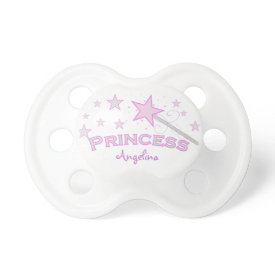 Personalized: Pink Princess Pacifier