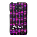 Personalized pink purple harlequin pattern casemate cases