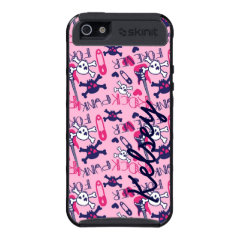 Personalized Pink Purple Rocker SkinIt Cargo Case iPhone 5 Cover