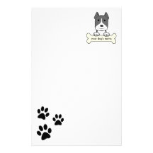 Personalized Pitbull Stationery