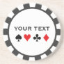 Personalized Poker Chip coasters