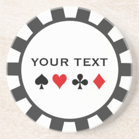 Personalized Poker Chip coasters