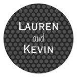 Personalized Polka Dot Wedding Seal Stickers