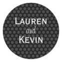 Personalized Polka Dot Wedding Seal stickers by EverAfter Personalized Polka Dot Wedding Seal stickers