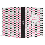 Personalized Polka Dots Recipe Binder