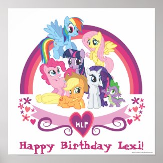 Personalized Ponies Poster