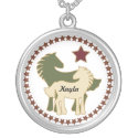 Personalized Pony Pendant necklace