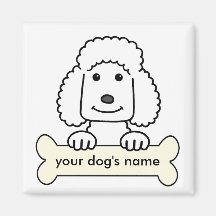 Personalized Poodle Fridge Magnets