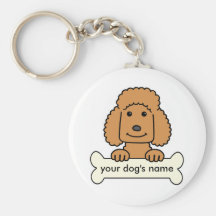 Personalized Poodle Keychain