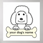 Personalized Poodle Poster