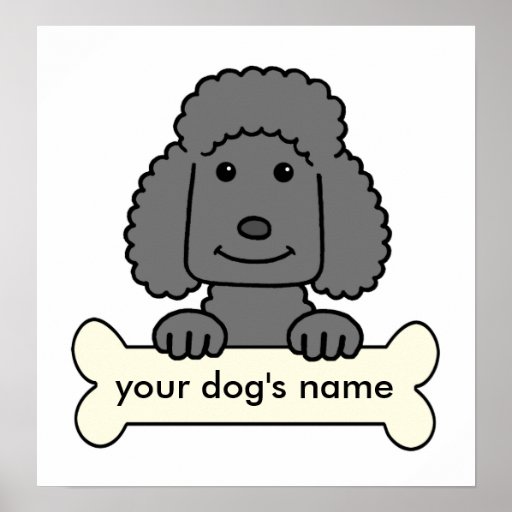 Personalized Poodle Posters