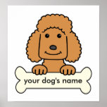 Personalized Poodle Print