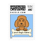 Personalized Poodle Stamps