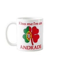 Personalized Portuguese Kiss Me I'm Andrade mugs by KissMeTshirts Personalized Portuguese Kiss Me I'm Andrade mugs