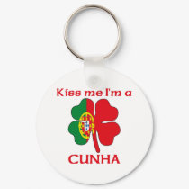 Personalized Portuguese Kiss Me I'm Cunha keychains by KissMeTshirts Personalized Portuguese Kiss Me I'm Cunha keychains