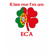 Personalized Portuguese Kiss Me I'm Eca t-shirts