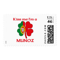 Personalized Portuguese Kiss Me I'm Munoz postage by KissMeTshirts Personalized Portuguese Kiss Me I'm Munoz postage