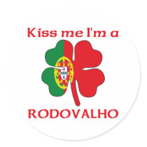 Personalized Portuguese Kiss Me I'm Rodovalho stickers by KissMeTshirts Personalized Portuguese Kiss Me I'm Rodovalho stickers