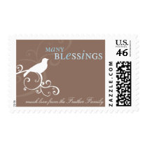 PERSONALIZED POSTAGE STAMP :: whimsicalbird 1