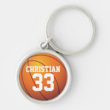 personalized premium Basketball keychain