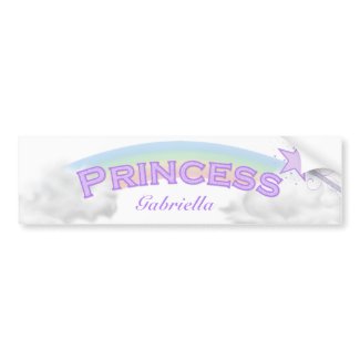 Personalized: Princess Bumper Sticker bumpersticker