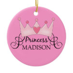 Personalized Princess Christmas Ornament