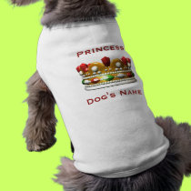 Personalized Princess dog t-shirt pet clothing by tshirtfun Personalized Princess dog t-shirt pet clothing