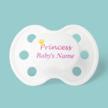 Personalized "Princess" Name Baby Pacifier pacifiers