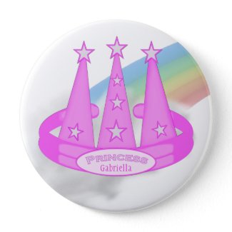 Personalized: Princess Party Button button