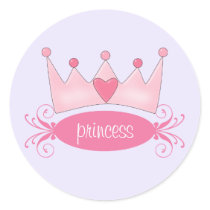 Personalized Princess Tiara Stickers