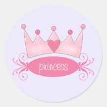 Personalized Princess Tiara Stickers