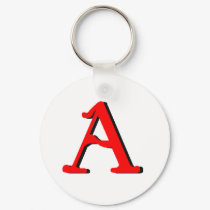 Personalized Products: Initial A keychains