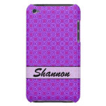 Personalized purple circle square pattern casemate cases