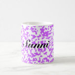 Personalized Purple Speckled mug mugs