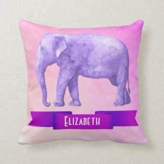 Purple Elephant Pillows - Decorative & Throw Pillows Zazzle