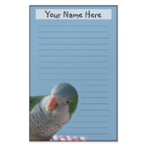 Personalized Quaker Parakeet Stationery
