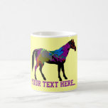 Personalized Race Horse On Yellow Mug