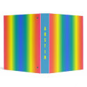 PERSONALIZED RAINBOW AVERY BINDERS by EraJam