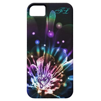 Personalized Rainbow Fractal Flower iPhone Case