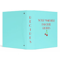 Personalized Recipe Binder