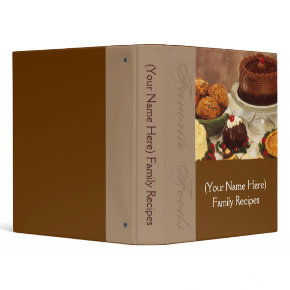 Personalized Recipe Binder binder