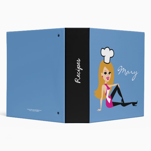 Girl Binders, Custom Girl 3 Ring Binder Designs