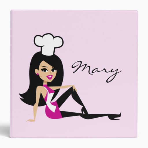 Personalized Recipe Binder with Illustration
